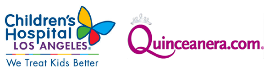 quinceanera.com and childrens hospital logo
