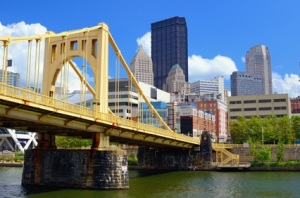Downtown Pittsburgh from Waterfront