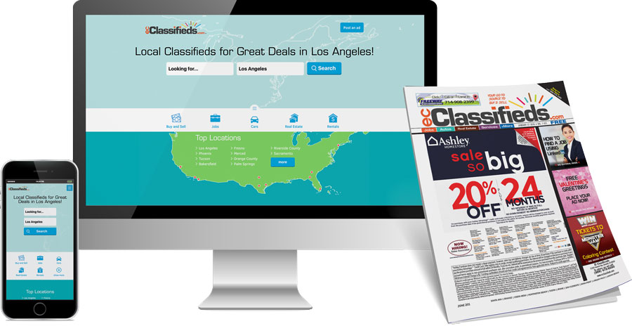 EC Classifieds in Print, Mobile, Online