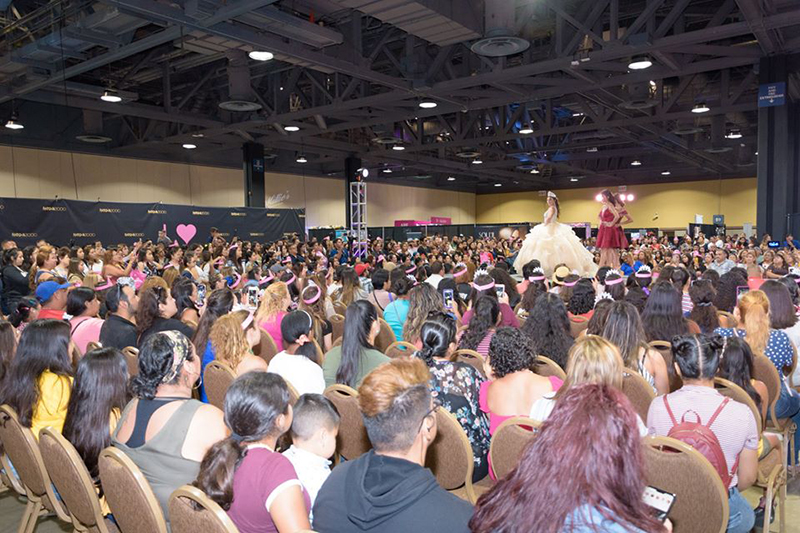 The fashion show is one of the highlights of the XV Expos organized by Quinceanera.com.