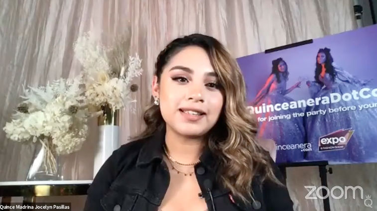 jocelyn pasillas host of virtual quinceanera expo event