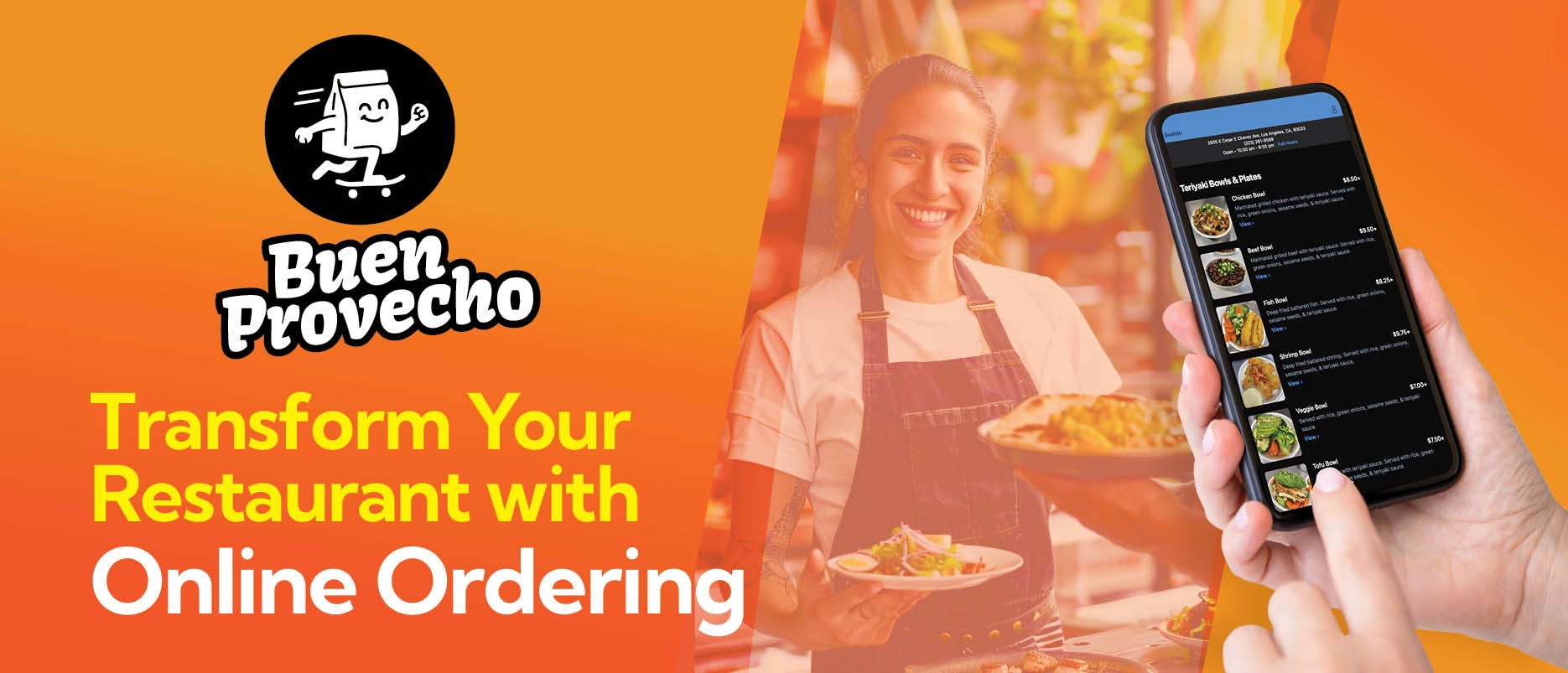 Bueno Provecho: Digital tool for restaurants to order online